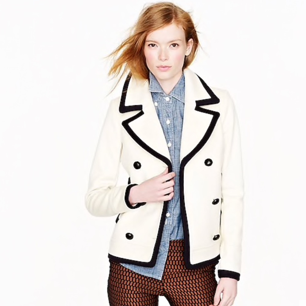 JCREW | TIPPED PEACOAT